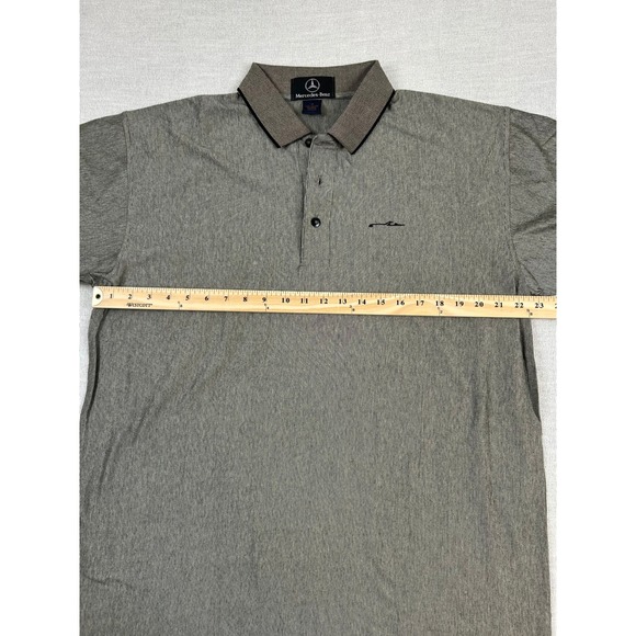 NEW Mercedes Benz Mens Polo Shirt Short Sleeve Sz Medium Golf Casual Embroidered - Picture 10 of 14